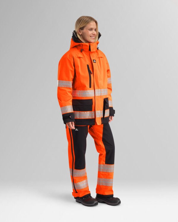 Custom Women’s High-Visibility Insulated Winter Work Jacket Custom Women’s High-Visibility Insulated Winter Work Jacket — garment development reference