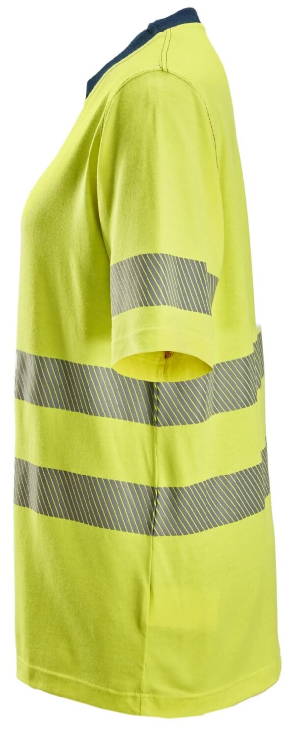 Custom Women’s High-Visibility Reflective Crew-Neck Work T-Shirt — reference garment view 3
