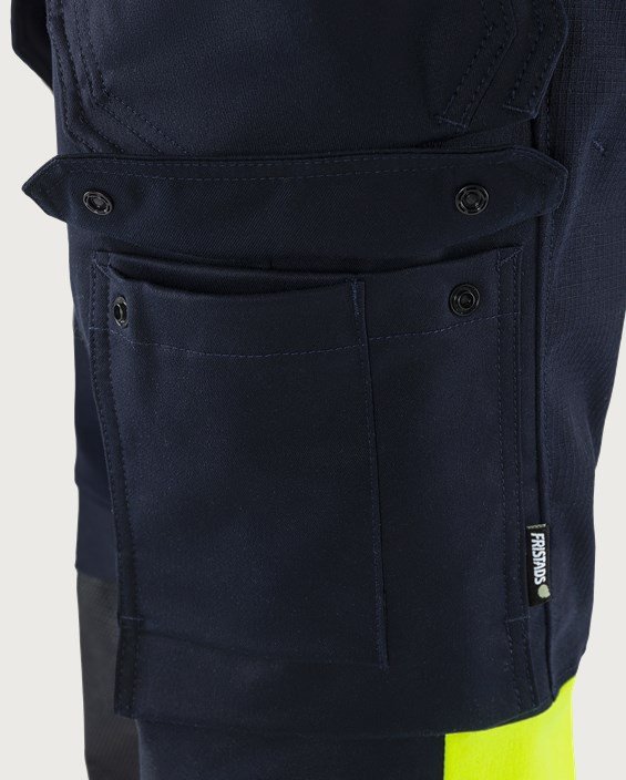 Custom Women’s High-Visibility Stretch Craftsman Work Trousers Custom Women’s High-Visibility Stretch Craftsman Work Trousers — reference garment view 2