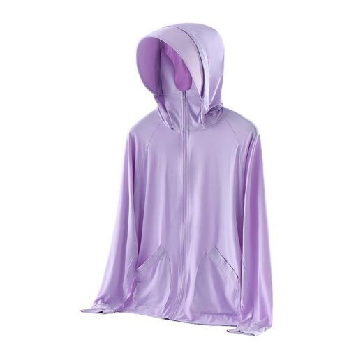 Custom Women’s Lightweight Hooded Sun-Coverage Work Jacket Custom Women’s Lightweight Hooded Sun-Coverage Work Jacket — garment development reference