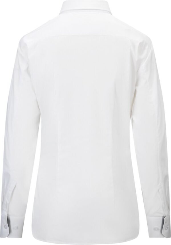 Custom Women’s Long-Sleeve Button-Front Uniform Shirt — reference garment view 3