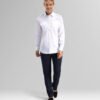 Custom Women’s Long-Sleeve Button-Front Uniform Shirt — garment development reference