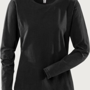 Custom Women’s Long-Sleeve Stretch Crew-Neck Work T-Shirt — garment development reference
