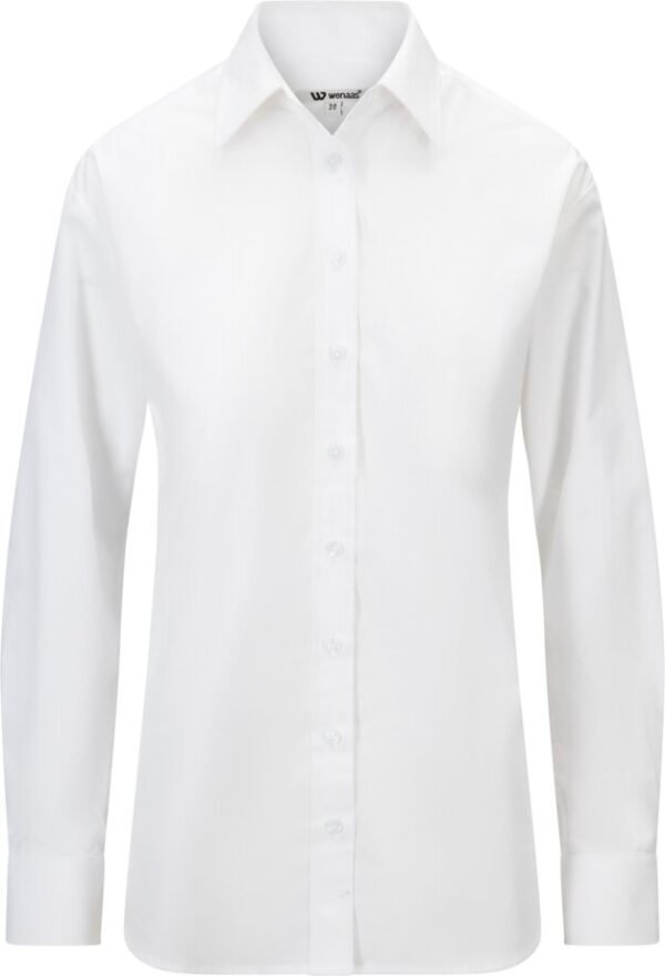 Custom Women’s Long-Sleeve Tailored Business Work Shirt — reference garment view 2