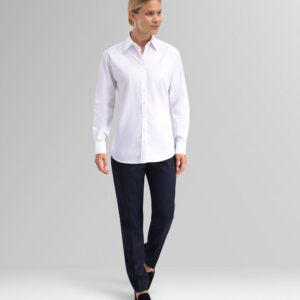 Custom Women’s Long-Sleeve Tailored Business Work Shirt — garment development reference