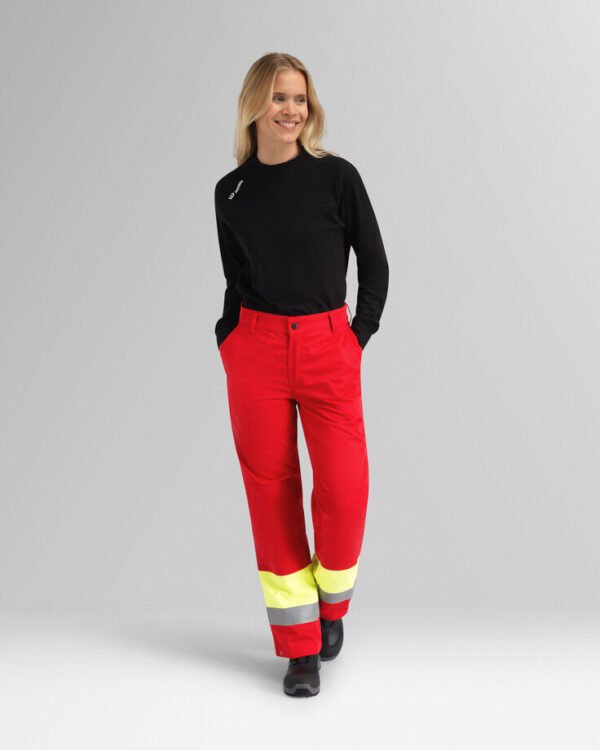Custom Women’s Maritime Utility Work Trousers with Reflective Leg Tape — garment development reference