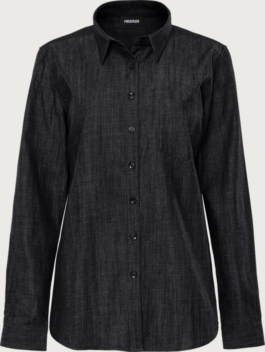 Custom Women’s Raw-Denim One-Pocket Work Shirt Custom Women’s Raw-Denim One-Pocket Work Shirt — garment development reference