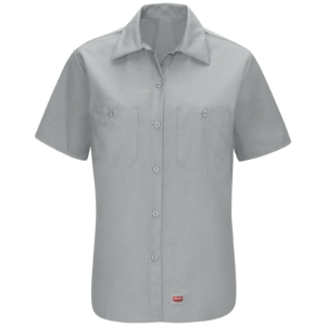 Custom Women’s Short-Sleeve Mobility Panel Work Shirt — garment development reference