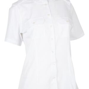 Custom Women’s Short-Sleeve Uniform Shirt with Shoulder Tabs - main product view