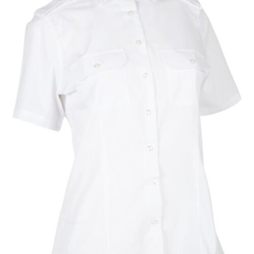Custom Women’s Short-Sleeve Uniform Shirt with Shoulder Tabs Custom Women’s Short-Sleeve Uniform Shirt with Shoulder Tabs - main product view
