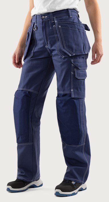 Custom Women’s Tuck-Away Tool Pocket Craftsman Trousers Custom Women’s Tuck-Away Tool Pocket Craftsman Trousers - main product view