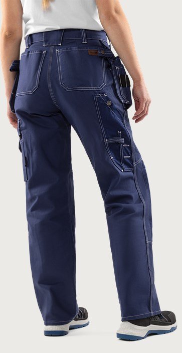 Custom Women’s Tuck-Away Tool Pocket Craftsman Trousers Custom Women’s Tuck-Away Tool Pocket Craftsman Trousers - additional product view