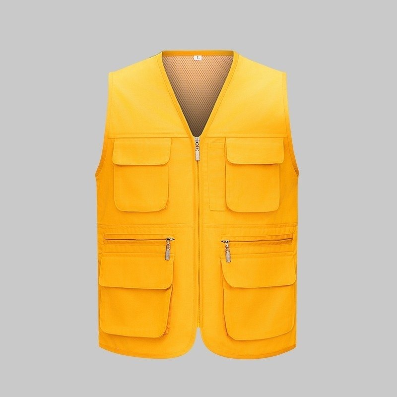 Custom Zip-Front Mesh-Lined Team Work Vest - additional product view