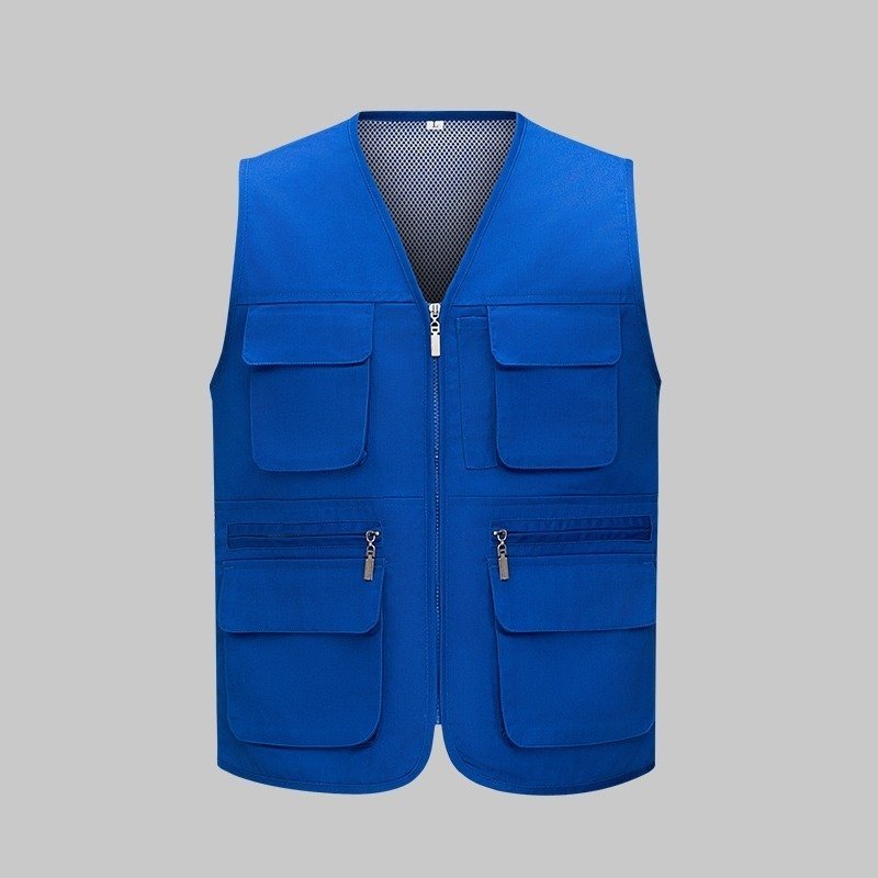 Custom Zip-Front Mesh-Lined Team Work Vest - additional product view
