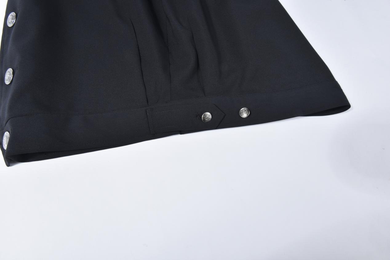 Custom Zip-Front Security Duty Jacket and Straight-Leg Trouser Set — reference garment view 4