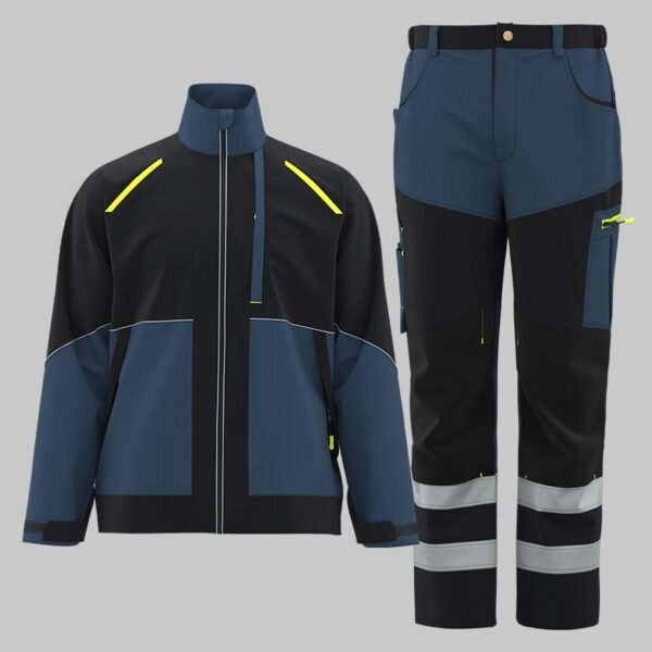 Industrial Work Jacket and Reinforced Knee Trouser Set Industrial Work Jacket and Reinforced Knee Trouser Set — garment development reference