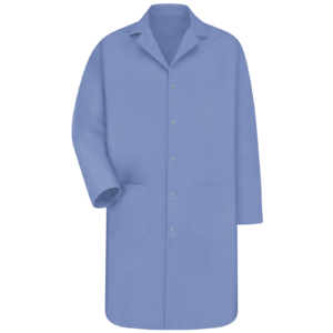 Men’s Private-Label Laboratory Coat with Interior Chest Pocket and Side Vents — garment development reference