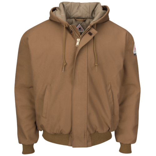 OEM Insulated Duck Canvas Hooded Work Jacket — garment development reference