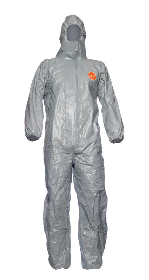 Private-Label Hooded Chemical-Resistant Coverall with Protected Zip Private-Label Hooded Chemical-Resistant Coverall with Protected Zip — garment development reference
