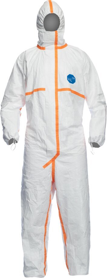 Private-Label Hooded Disposable Chemical Coverall - main product view