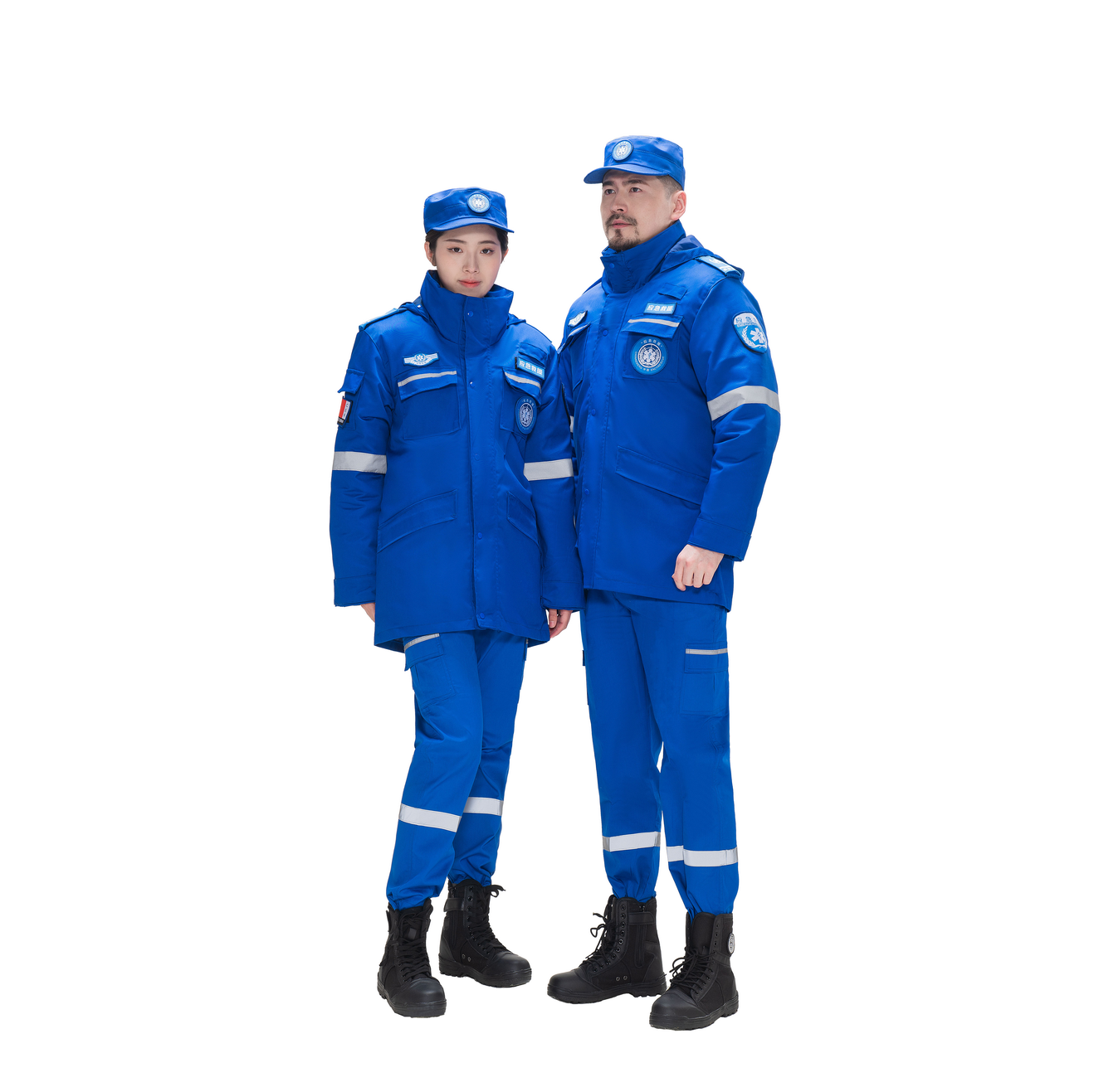 Private-Label Long Insulated Rescue Duty Coat — garment development reference