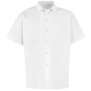 Private-Label Long Snap-Front Cook Shirt — garment development reference