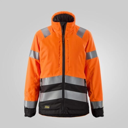 Women’s Insulated High-Visibility Work Jacket with Extended Back Women’s Insulated High-Visibility Work Jacket with Extended Back — garment development reference