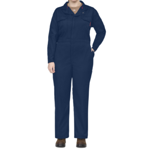 Women’s Mobility Utility Coverall with Concealed Two-Way Front — garment development reference