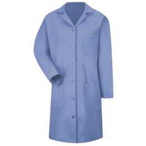 Women’s Princess-Seam Button-Front Laboratory Coat — garment development reference