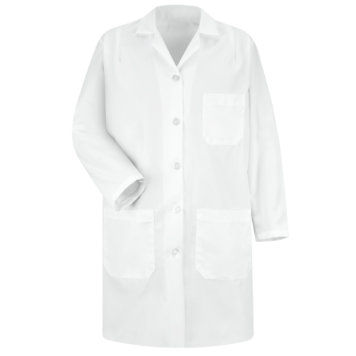Women’s Shaped Three-Pocket Lab Coat Women’s Shaped Three-Pocket Lab Coat — garment development reference